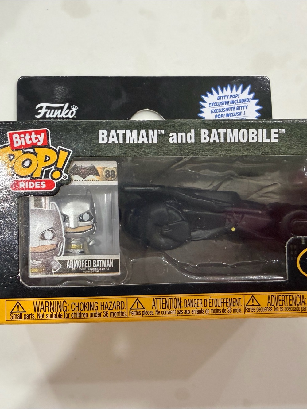 NEW 2024 Funko Bitty Pop Rides Armored Batman With Batmobile DC Comics